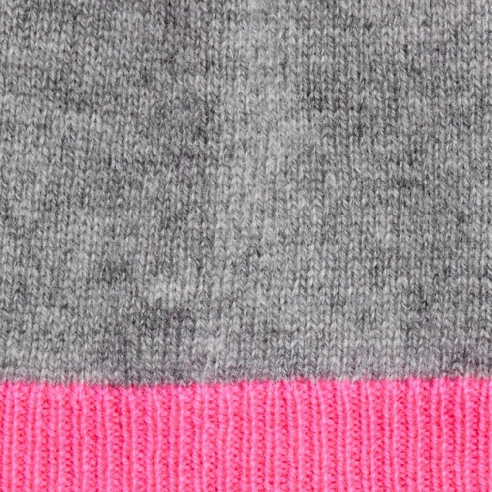 CHINTI & PARKER Pompom Striped Wool & Cashmere Blend Beanie Hat - NEW - Picture 3 of 6